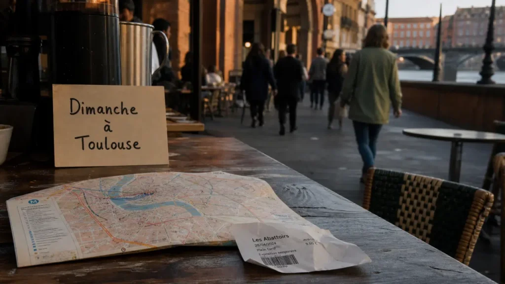 Que faire a toulouse le dimanche : terrasse sur les quais de la Garonne