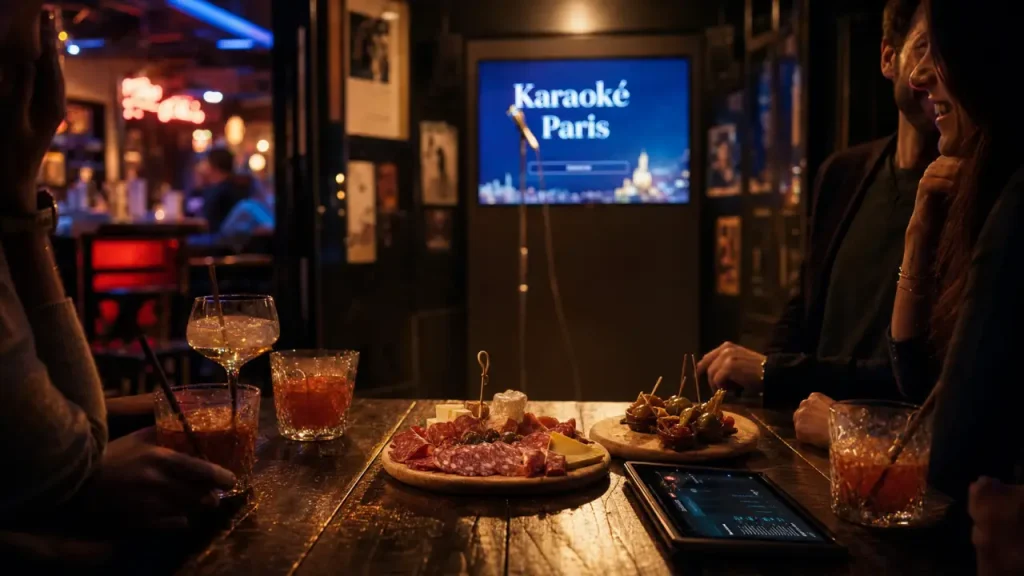 Restaurant karaoké paris : box privative, cocktails et micro