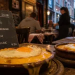 Restaurants in lille centre : Welsh lillois et ardoise du jour sur table