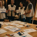 Team building paris en salle privatisée à Paris, équipe en briefing