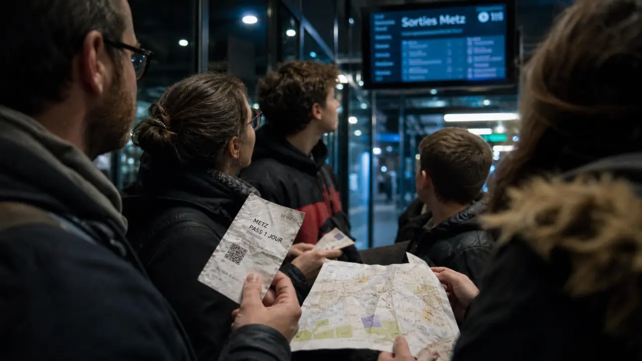Activité Metz : groupe avec plan et billets, sorties selon météo