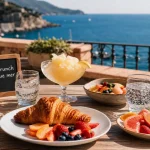Brunch Nice vue mer sur terrasse avec vue Méditerranée