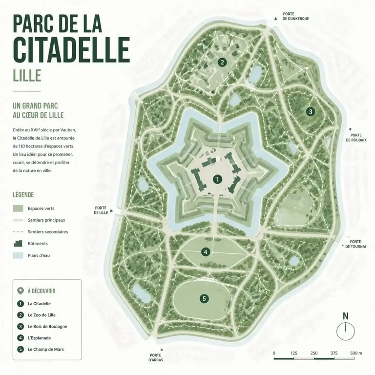 Sortie week-end à Lille : promenade dans le parc de la Citadelle