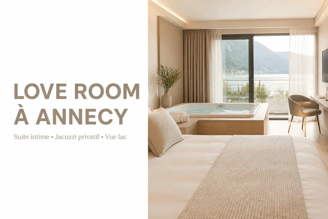Love room annecy avec jacuzzi privatif et ambiance romantique