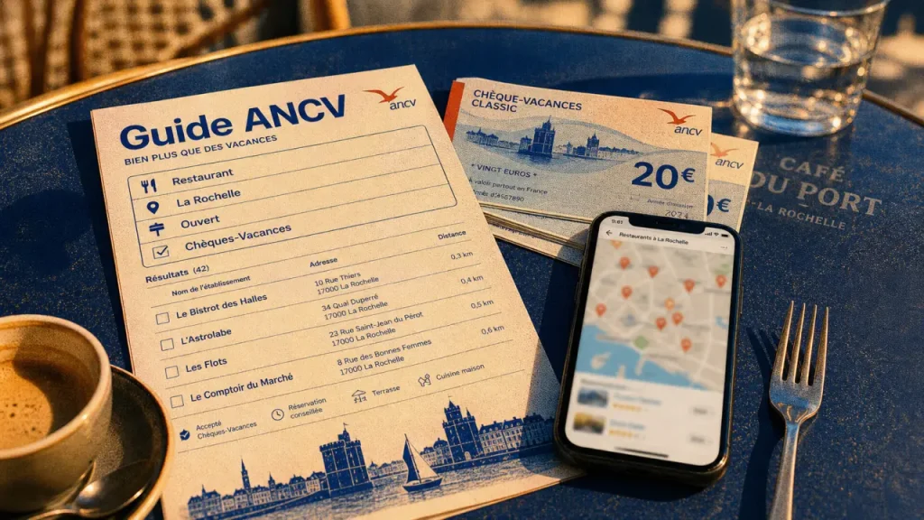 Restaurants ANCV à La Rochelle : où chercher, quoi choisir et comment réserver