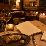 Nice restaurants Luxembourg : bistrot Bib Gourmand, table et assiette