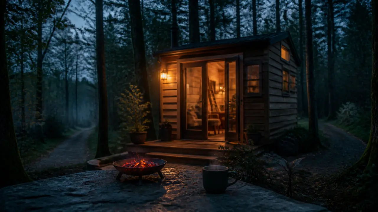 Parenthese tiny house en forêt d’Orléans, terrasse et braséro, cocon tout confort