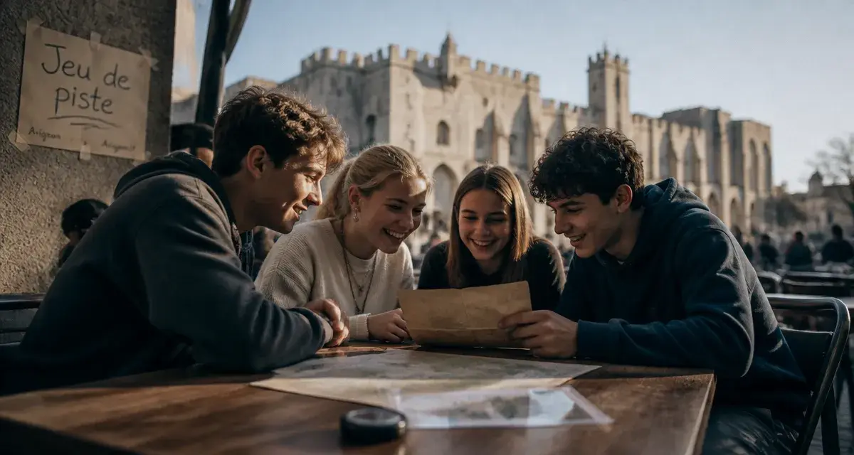 Jeu de piste pour que faire à Avignon pour les jeunes, près du Palais des Papes