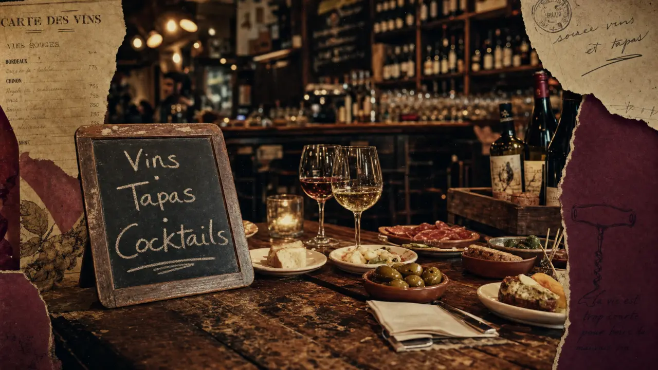S&L restaurant bar vin tapas : ardoise vins tapas et cocktails
