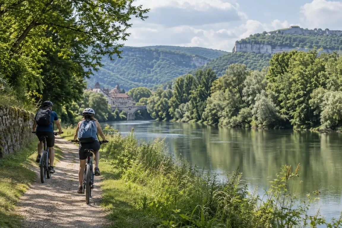 Activités Besançon en plein air : balade à vélo le long du Doubs