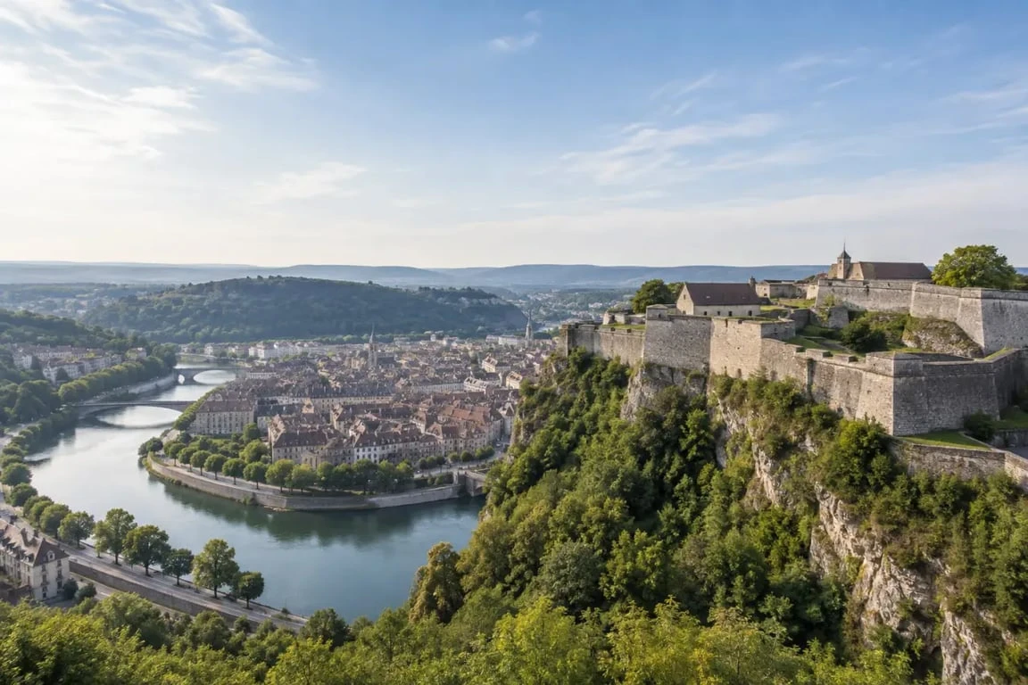 Activités Besançon : vue panoramique de la Citadelle et de la ville