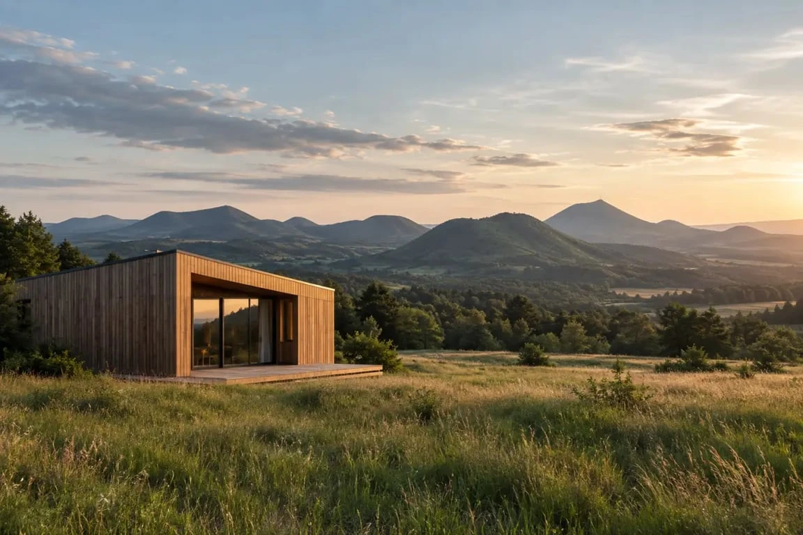 Séjour en hébergement insolite en Auvergne dans une cabane au cœur des volcans