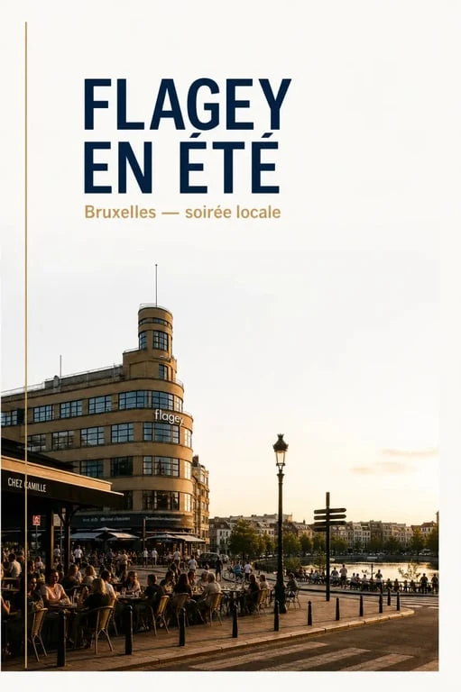 Que faire à Bruxelles cet été : soirée en terrasse à Flagey
