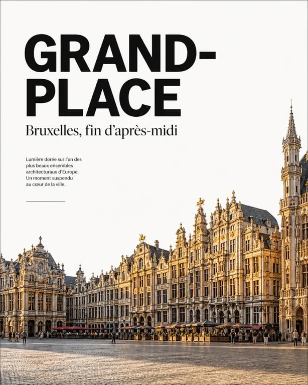 Que faire à Bruxelles cet été : Grand-Place de Bruxelles au coucher du soleil