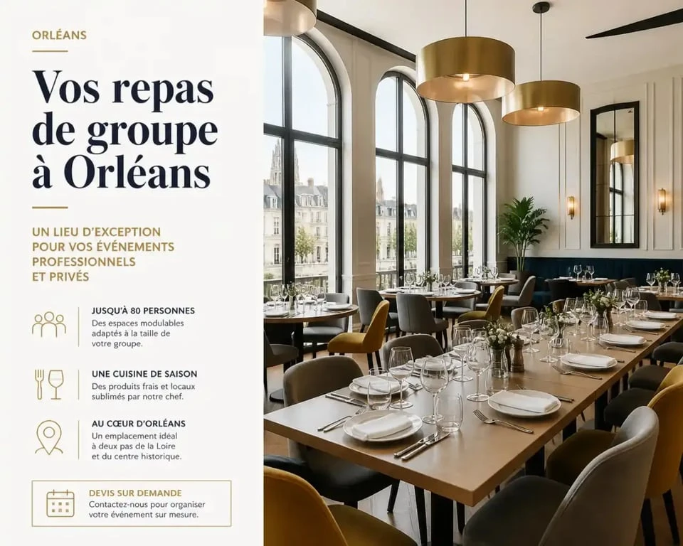 Salle de restaurant privative pour événement à Orléans