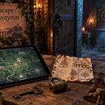 Escape game Aveyron : tablette, carte et porte immersive en forêt à Rodez