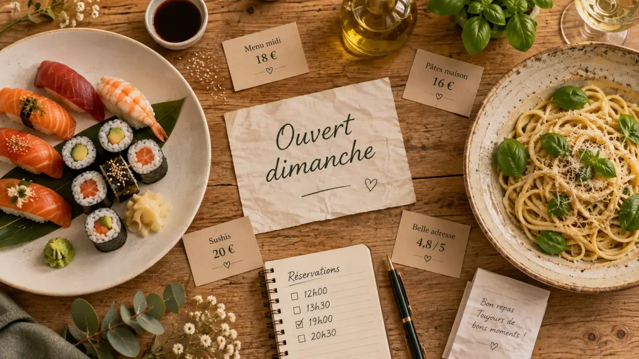 montpellier restaurants open sunday : japonais 24 € ou italien -20 %