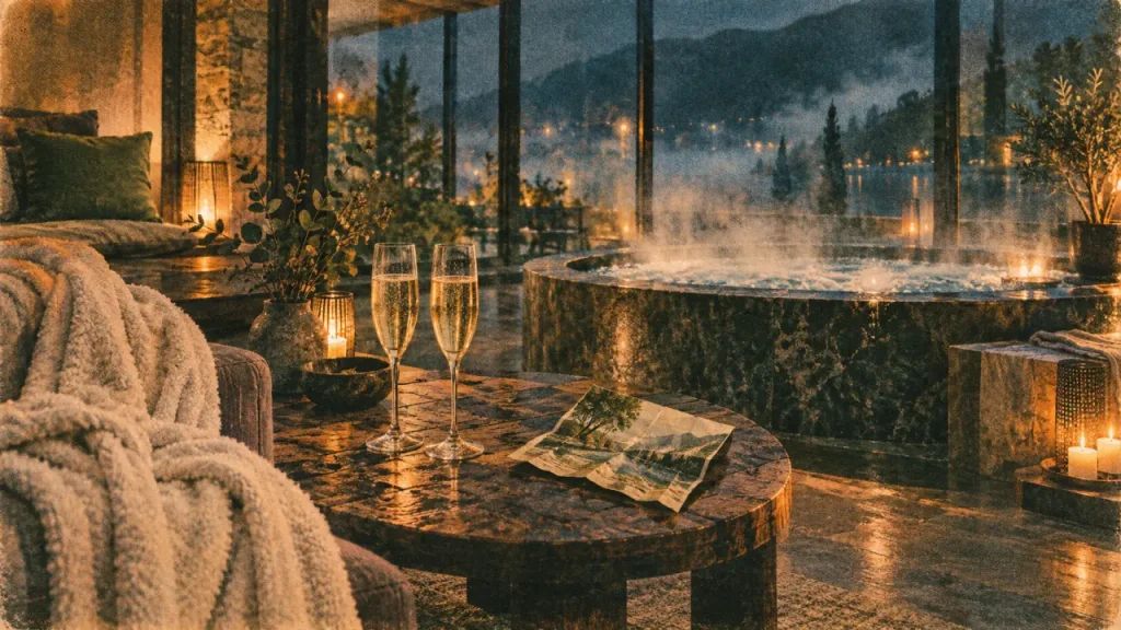 Un week-end spa en amoureux se choisit selon l’intimité, le lieu et le rythme