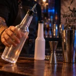 Bar flair : bouteille de flair et précision au comptoir