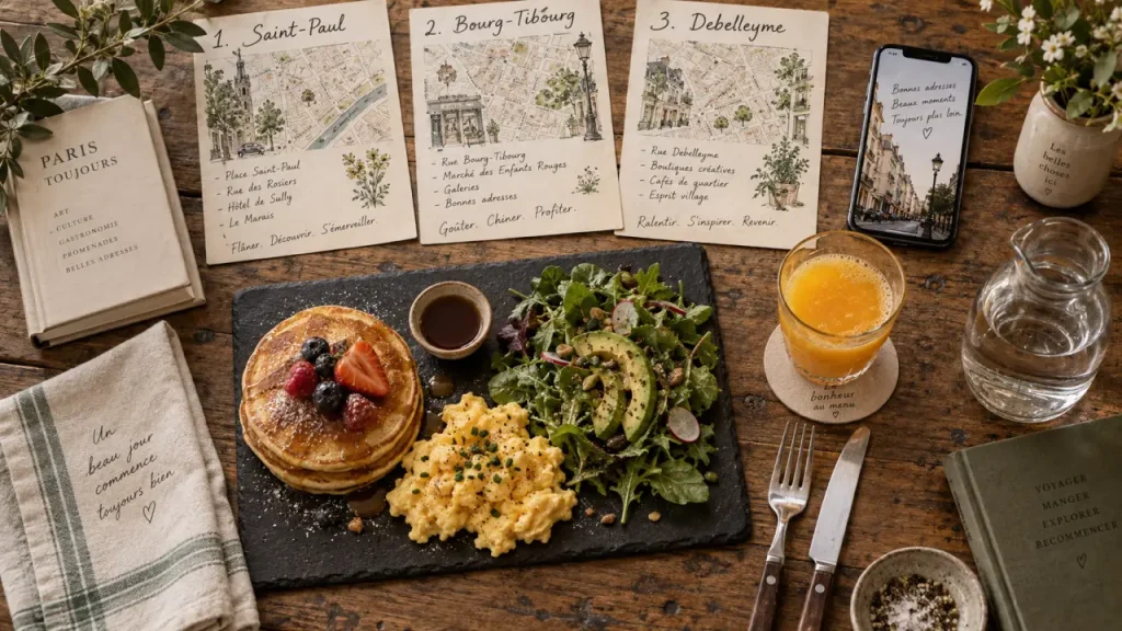 Où bruncher dans le Marais : Saint-Paul, Bourg-Tibourg ou Debelleyme ?