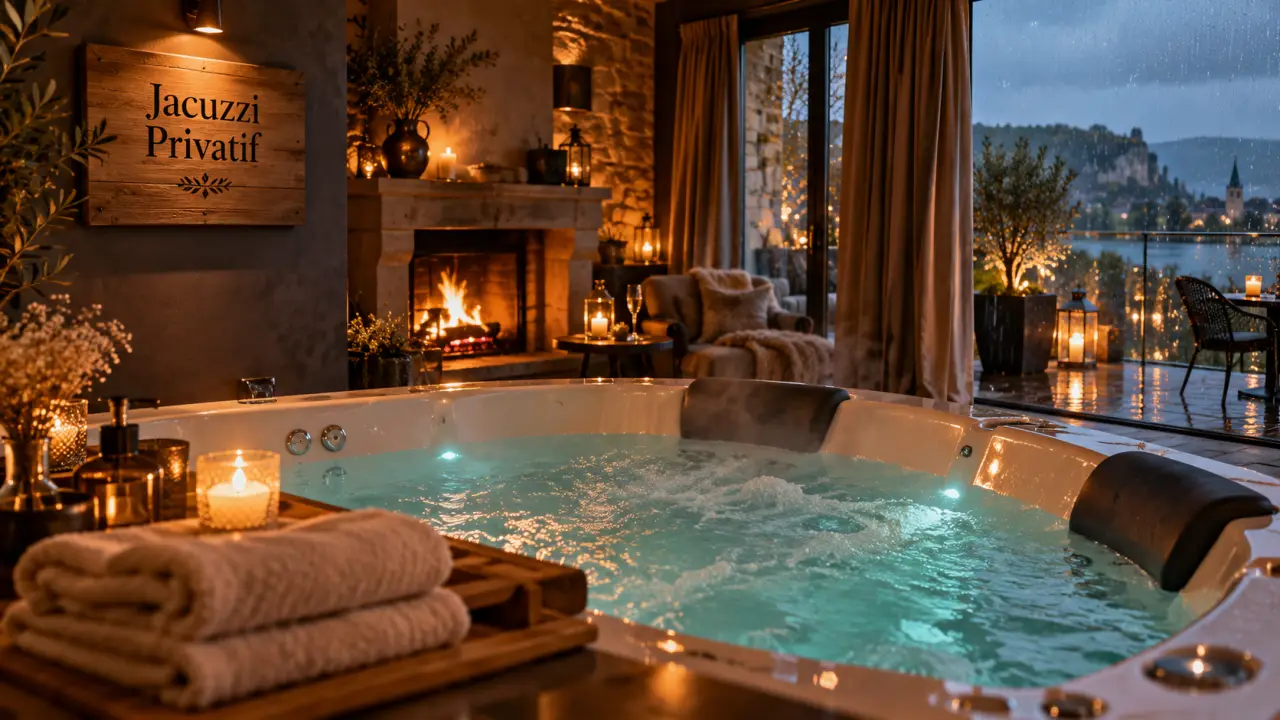Love room Normandie : jacuzzi privatif, ambiance romantique en Normandie