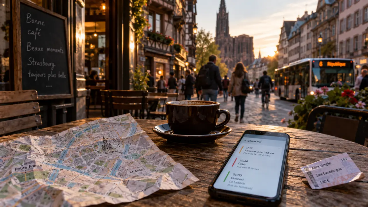 Sortie strasbourg ce week-end : table de café, agenda local et ticket